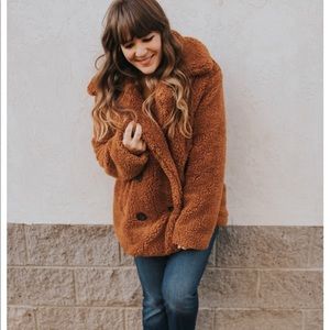 Free people furry bear jacket